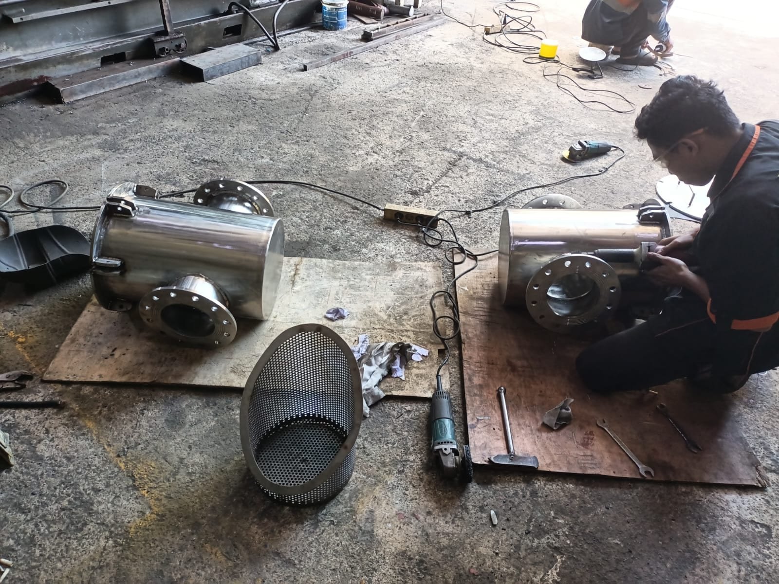 Unit strainer siap digunakan Arutala Nusa Teknik Balikpapan